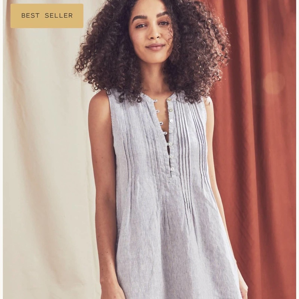 Faherty Isha Linen Dress
